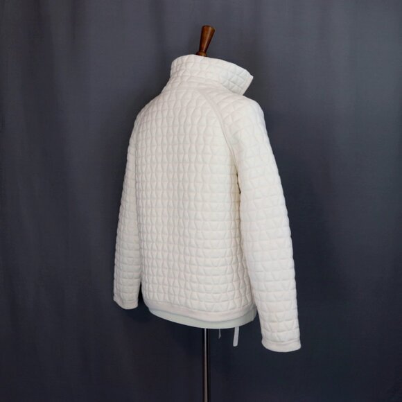 Akris 6 Medium Quilted Ivory Parka Jacket Blazer Coat - Picture 6 of 15